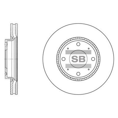 Диск гальмівний передній SD2029 SANGSIN