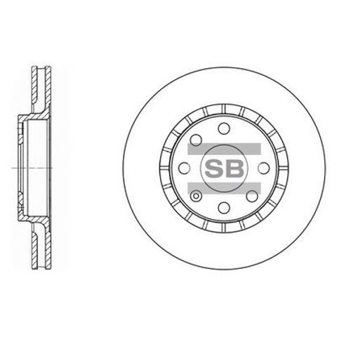 Гальмо дискове переднє SD3003 SANGSIN