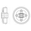 Барабан гальмівний задній SD3011 SANGSIN