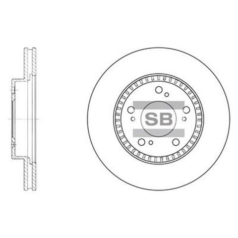 Гальмо дискове переднє SD4101 SANGSIN
