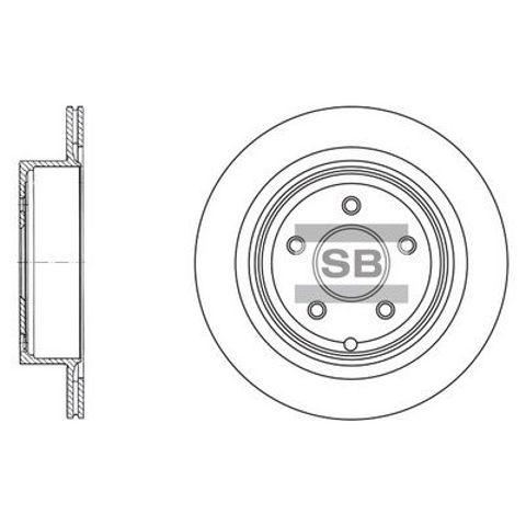 Диск гальмівний задній SD4209 SANGSIN