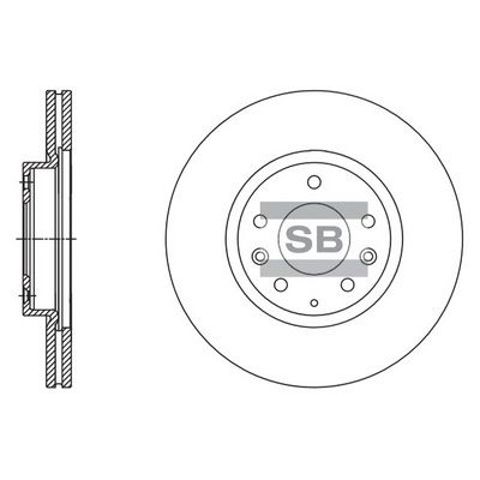 Гальмо дискове переднє SD4417 SANGSIN