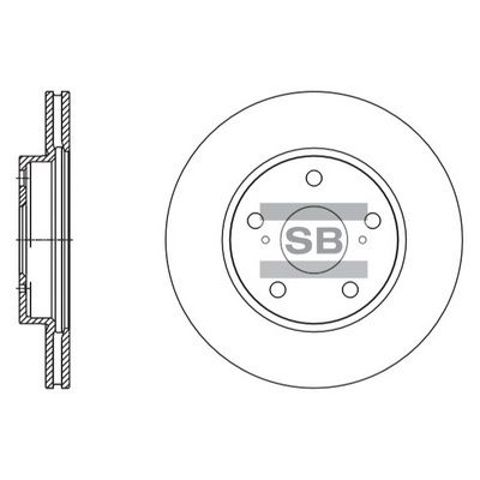 Гальмо дискове переднє SD4604 SANGSIN
