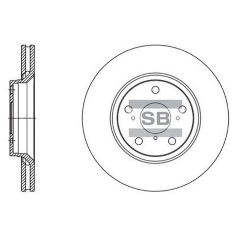 Гальмо дискове переднє SD4605 SANGSIN