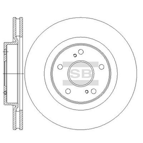 Гальмо дискове переднє SD4801 SANGSIN