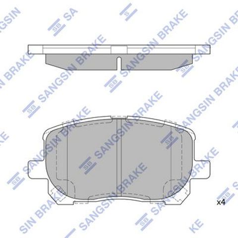 Колодки передні SP1373 SANGSIN