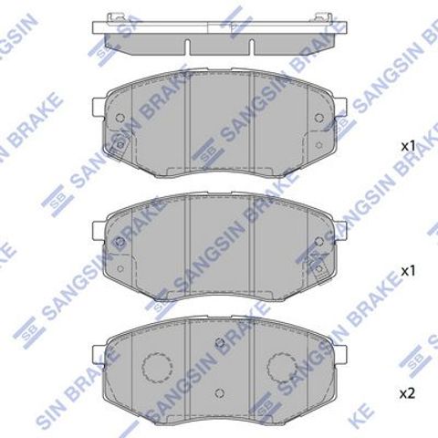 Тормозні колодки SP1374 SANGSIN