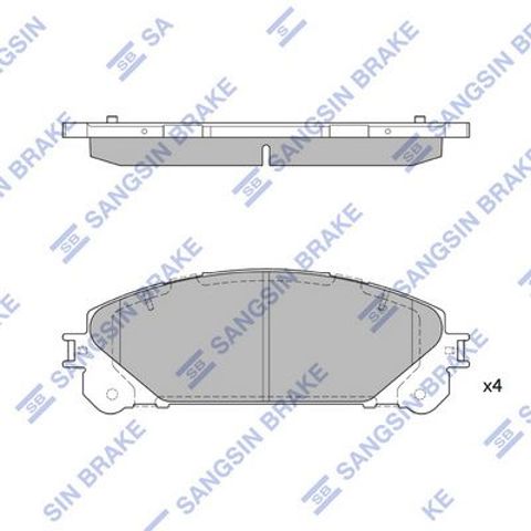 Колодки передні SP2137 SANGSIN