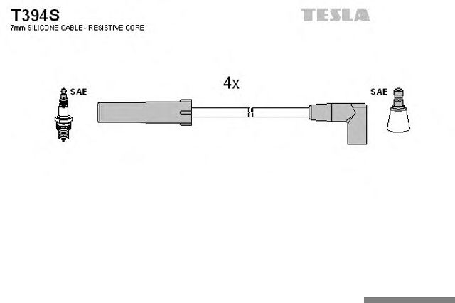 Комплект проводов зажигания T394S