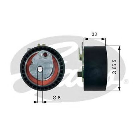 Ролик натягувача ременя ГРМ T43238 GATES