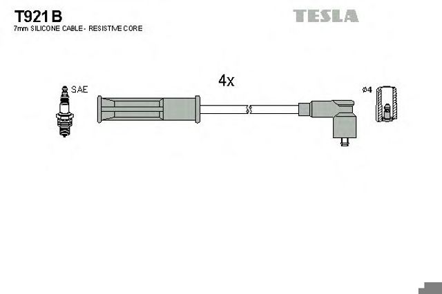Комплект проводов зажигания T921B