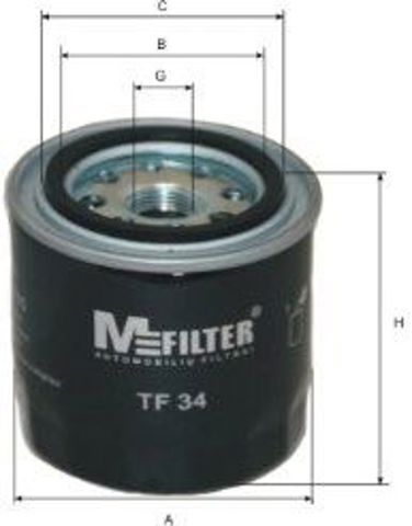 Фільтр оливи TF34
