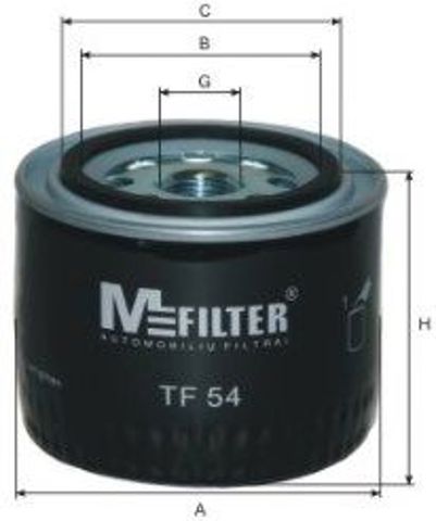 Фільтр масляний двигуна volvo wl7207/op645 (вир-во wix-filters ua) TF54