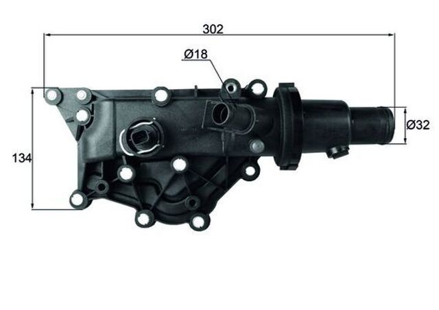 Корпус термостата в зборі TH5989 MAHLE
