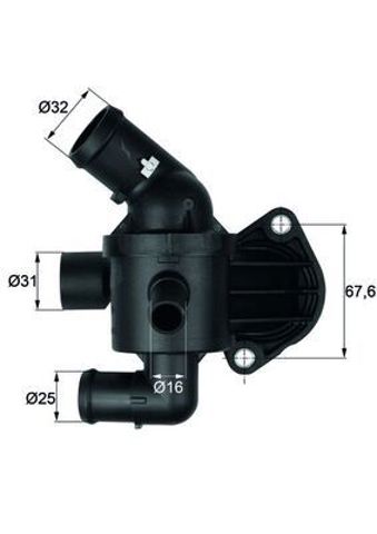 Кожух термостата TI1592 MAHLE
