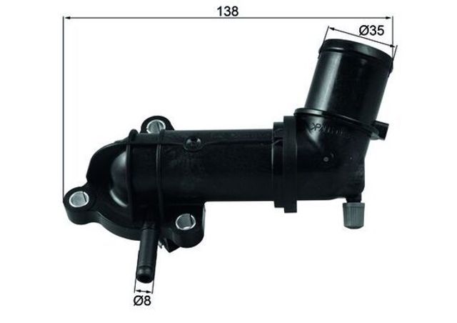 Кожух термостата TI24588 MAHLE