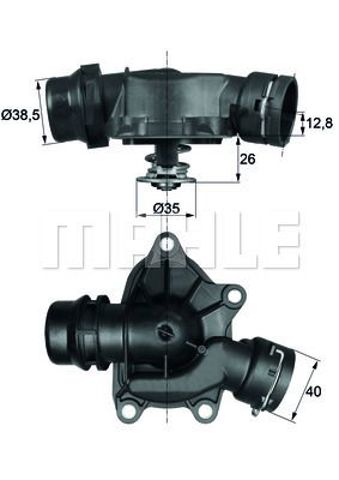 Кришка корпусу термостата TI2688 MAHLE