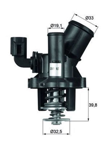 Термостат в корпусі TM1798S MAHLE
