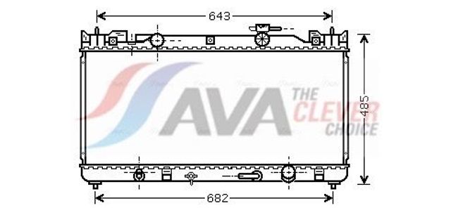 Радіатор охолодження TO2282 AVA