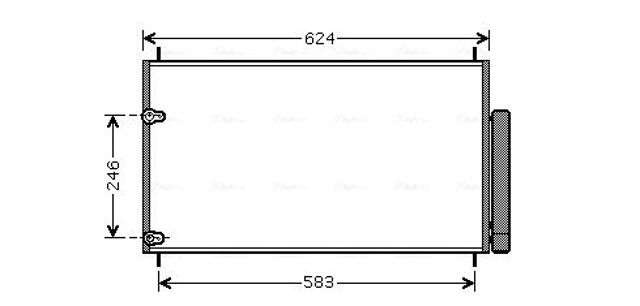 Конденсатор системи охолодження системи TOA5405D AVA