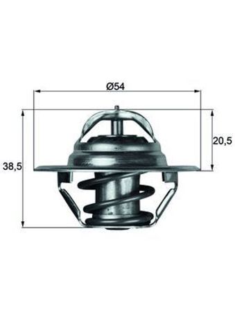 Корпус термостата в зборі TX383D MAHLE