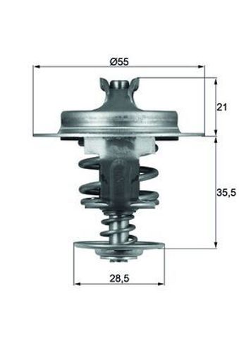 Термостат в корпусі TX6783D MAHLE