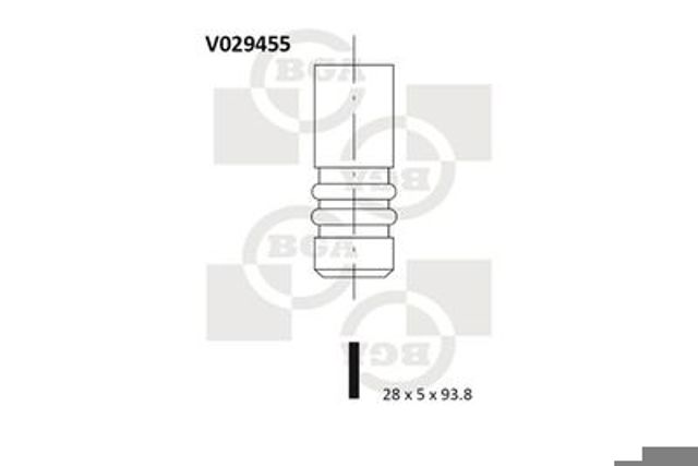 Впускной клапан V029455