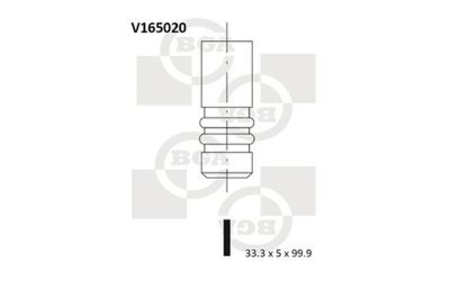 Впускний клапан V165020