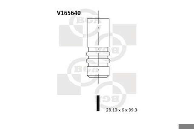 Впускной клапан V165640
