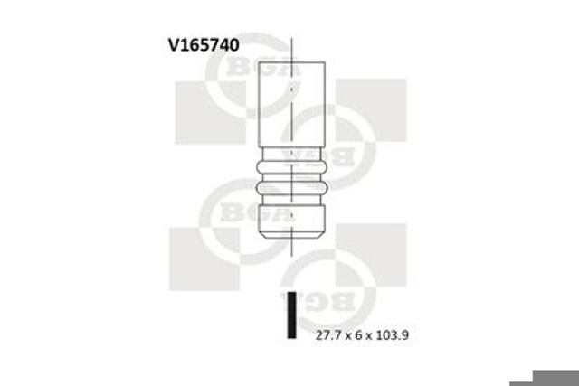 Впускной клапан V165740
