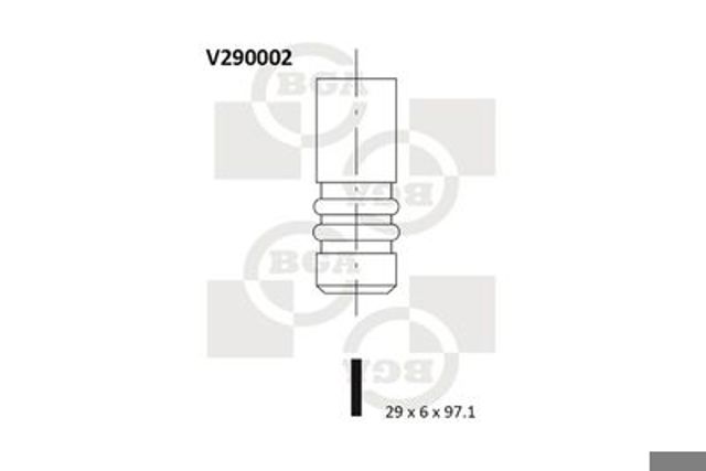 Впускной клапан V290002