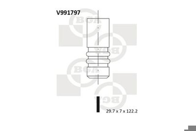 Впускний клапан V991797