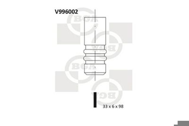 Впускной клапан V996002