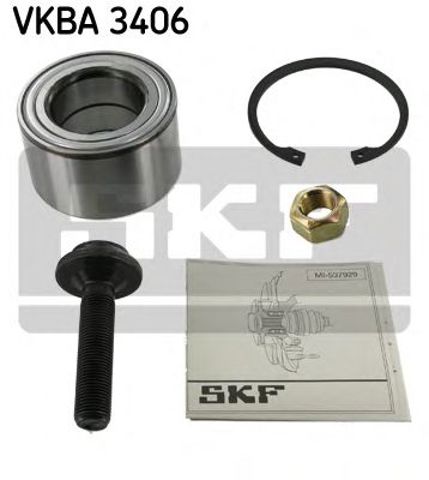 Підшипник призначений для монтажу на маточину, кульковий, з елементами монтажу VKBA 3406
