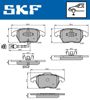 Колодки гальмівні передні, дискові VKBP80007E SKF