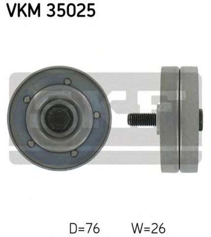 Ведучий ролик, поліклінового ременя (вир-во skf) VKM 35025