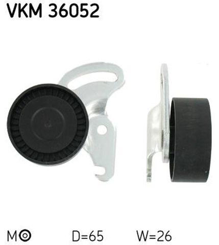 Натяжной ролик, поликлиновой  ремень VKM 36052