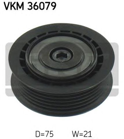 Відвідний/напрямний ролик, поліклиновий ремінь VKM 36079