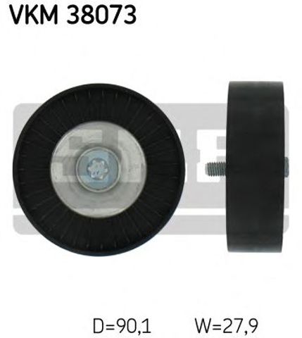 Ролик обвідний поліклінового ременя VKM 38073