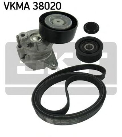 Комплект поліклинових ременів VKMA 38020