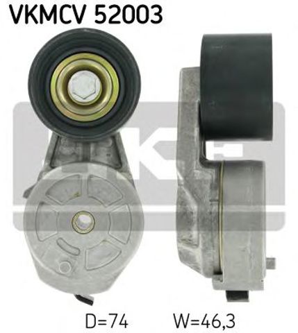 Натяжной ролик, поликлиновой  ремень VKMCV52003