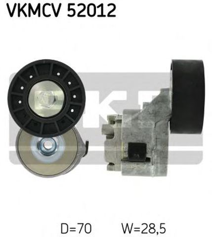 Натяжной ролик, поликлиновой  ремень VKMCV 52012