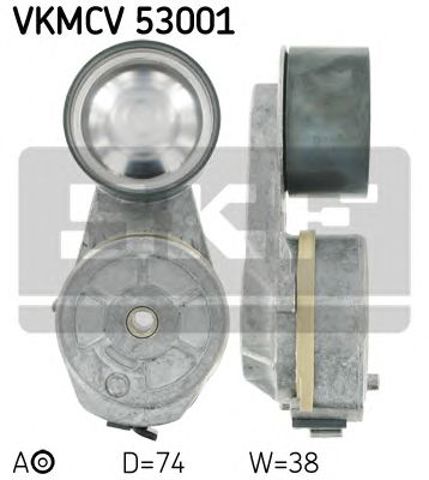 Натяжний механізм поліклинового ремня VKMCV 53001