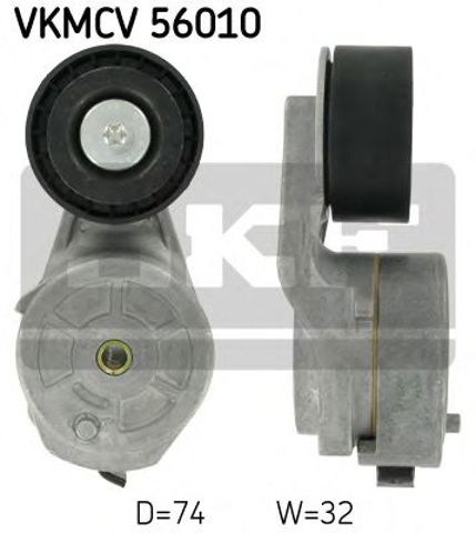 Натяжной ролик, поликлиновой  ремень VKMCV56010