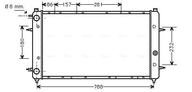 Радіатор основний VNA2114 AVA