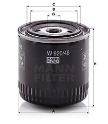 Фільтр відцентровий очищення масла W92048 MANN
