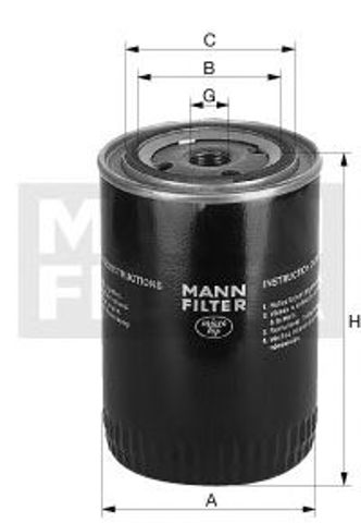 Фільтр масляний ford ranger 2.5, 2.7 d 96-06 (вир-во knecht-mahle) W 940 (10)