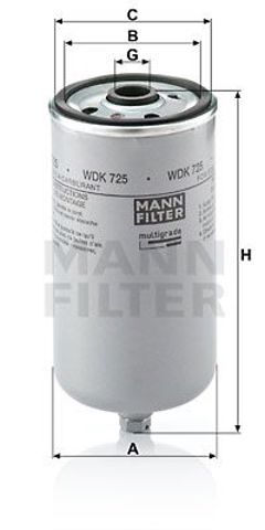 Фільтр паливний, можливий самовивіз WDK 725