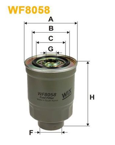 Фільтр паливний WF8058