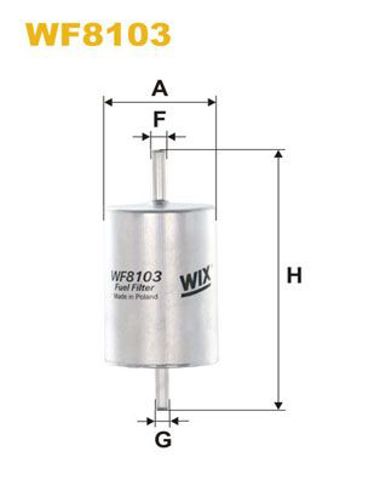 Фільтр тонкого очищення палива WF8103 WIX